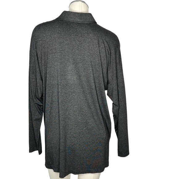 NWT BY JJ Women's Long Sleeve Button Down Grey Stretch Blouse Top Size L - Picture 2 of 16